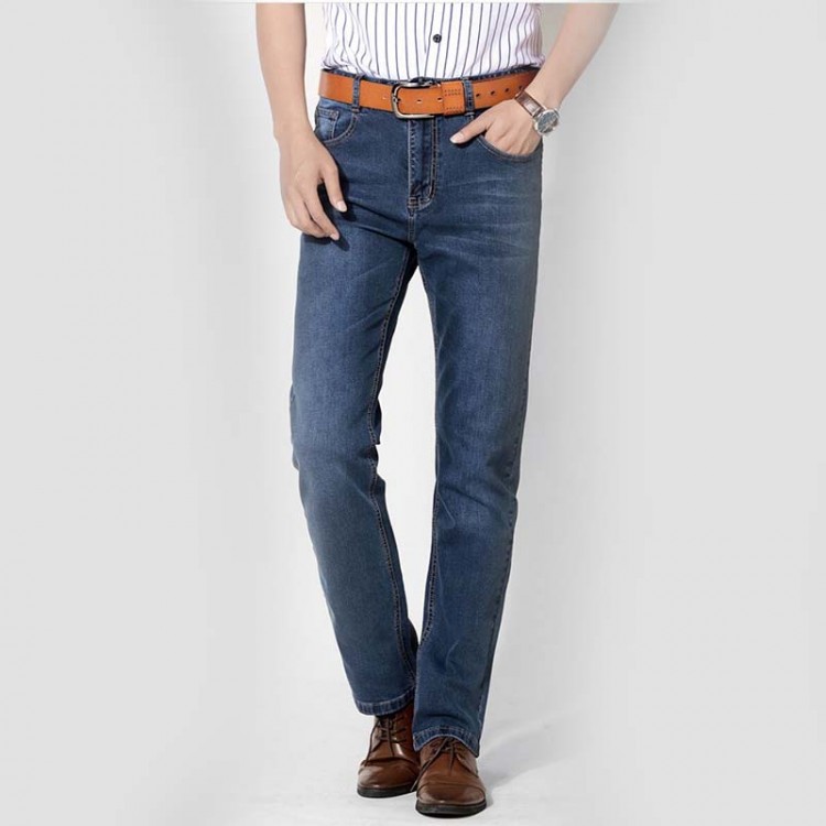 Slim-fit straight jeans